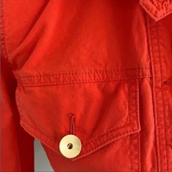 Cabi Red Taylor Ruffle Back Jacket - Picture 7 of 10
